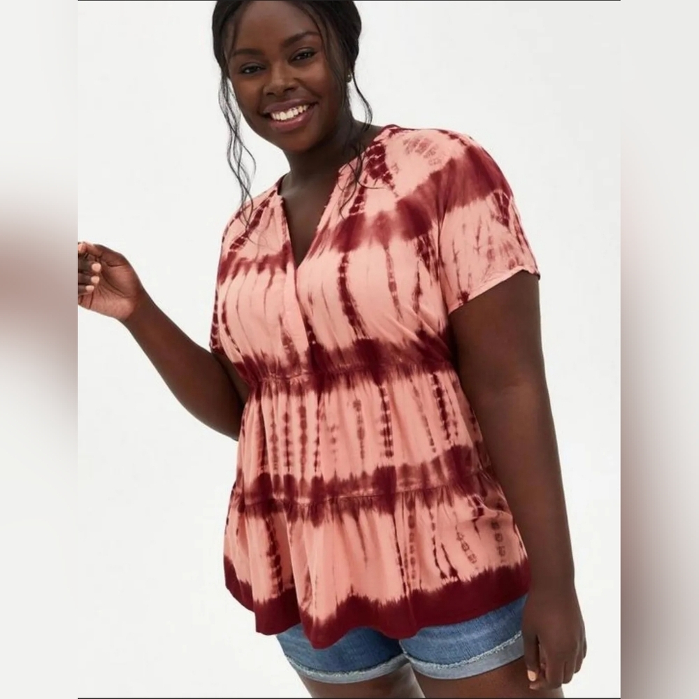 Torrid Tie-Dye Top Size 00 (10)